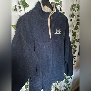Vintage Habitat Fleece Sherpa 1/4 Zip Pullover Sweatshirt